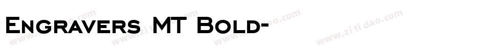 Engravers MT Bold字体转换
